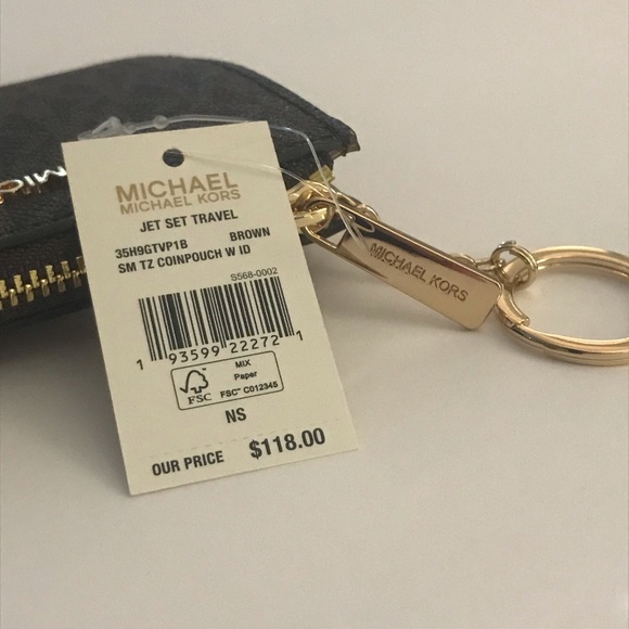 SOLD! Michael Kors Jet Set Travel Leather CoinPouch w/ID - Picture 2 of 5